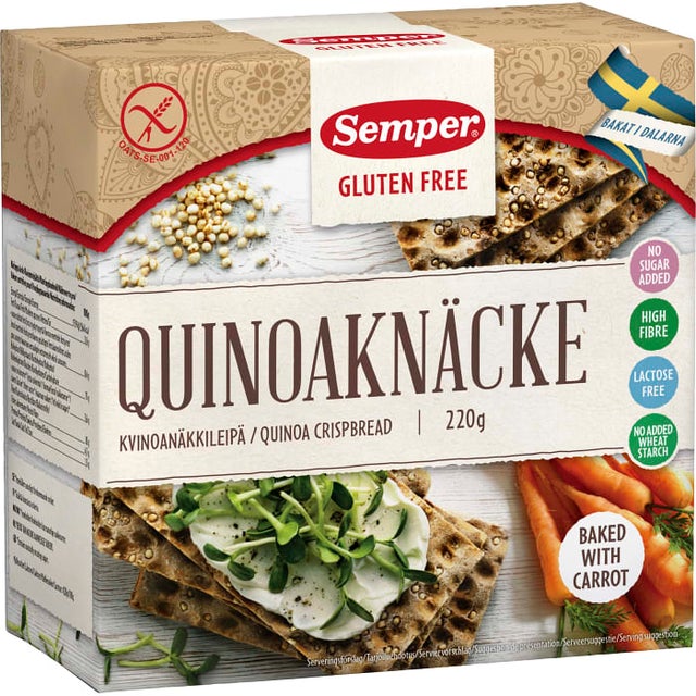 margen fiktiv Slange Buy Semper Quinoa Crackers Gluten-Free Online From Sweden - Made in  Scandinavian