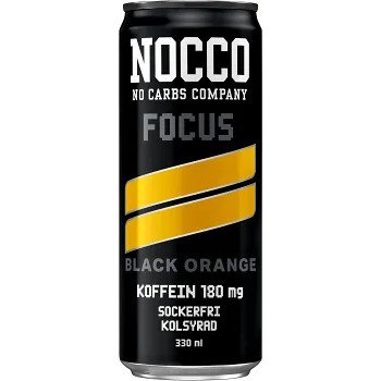 Buy Nocco Energy Drink Focus Black Orange Caffeine 180mg Sugar-free Online  From Sweden - Made in Scandinavian