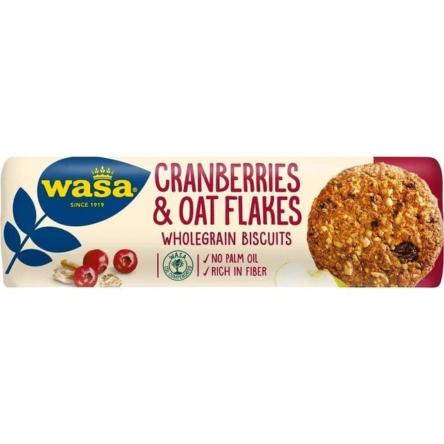 Buy Wasa Biscuits Cranberries & Oat Flakes Online from Sweden - Made in  Scandinavian