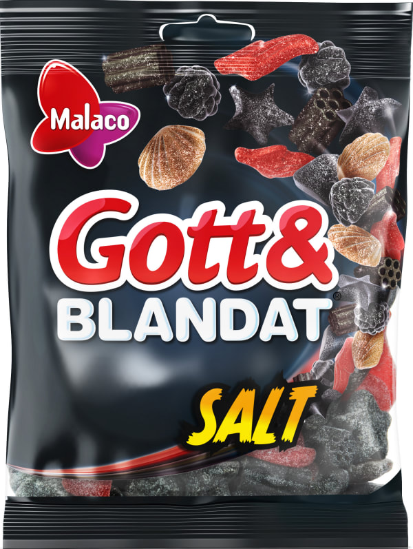 Buy Malaco Delicious & Mix Gott & Blandat Salt Chewy Online From Sweden - Made in Scandinavian