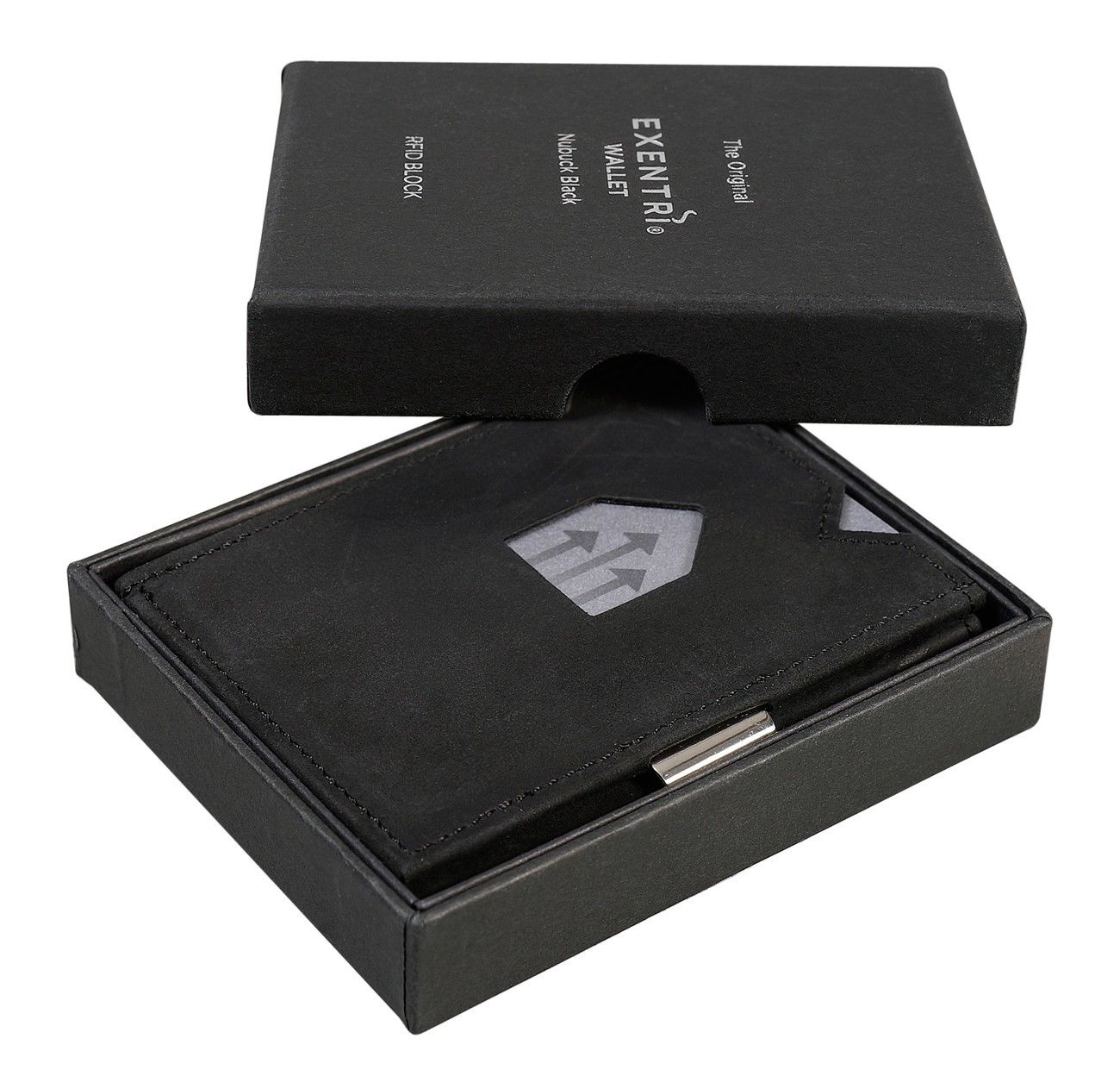 Buy Exentri RFID NUBUCK BLACK Wallet From Official Dealer From Sweden ...